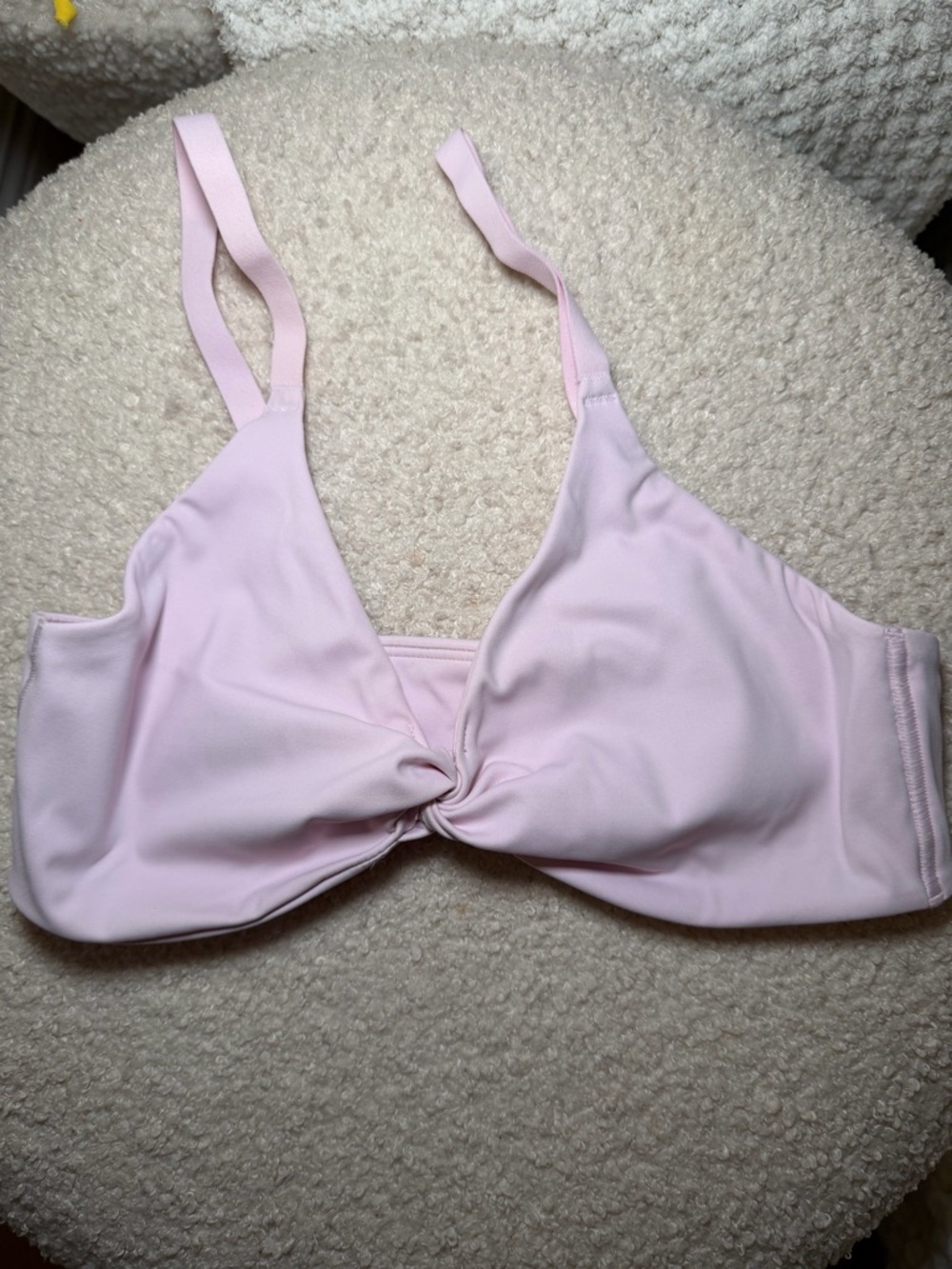 Gymshark Pale Pink Twist-Front Bralette